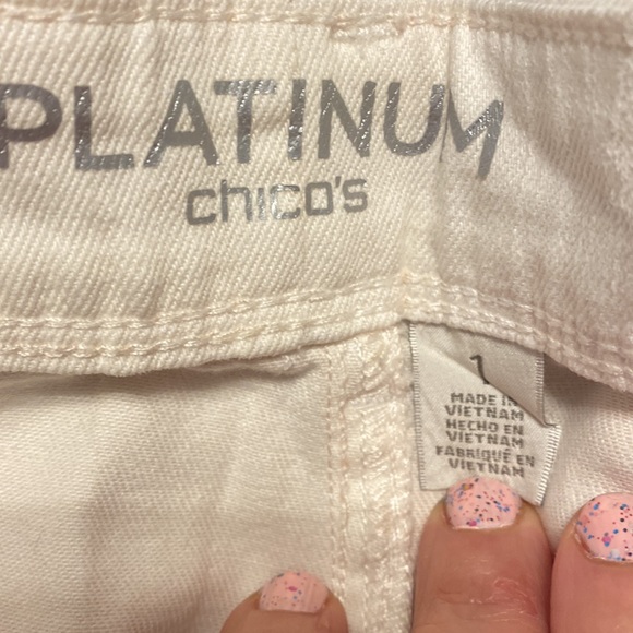 Chico platinum collection orange jeans. Size 1 or medium - Picture 7 of 13